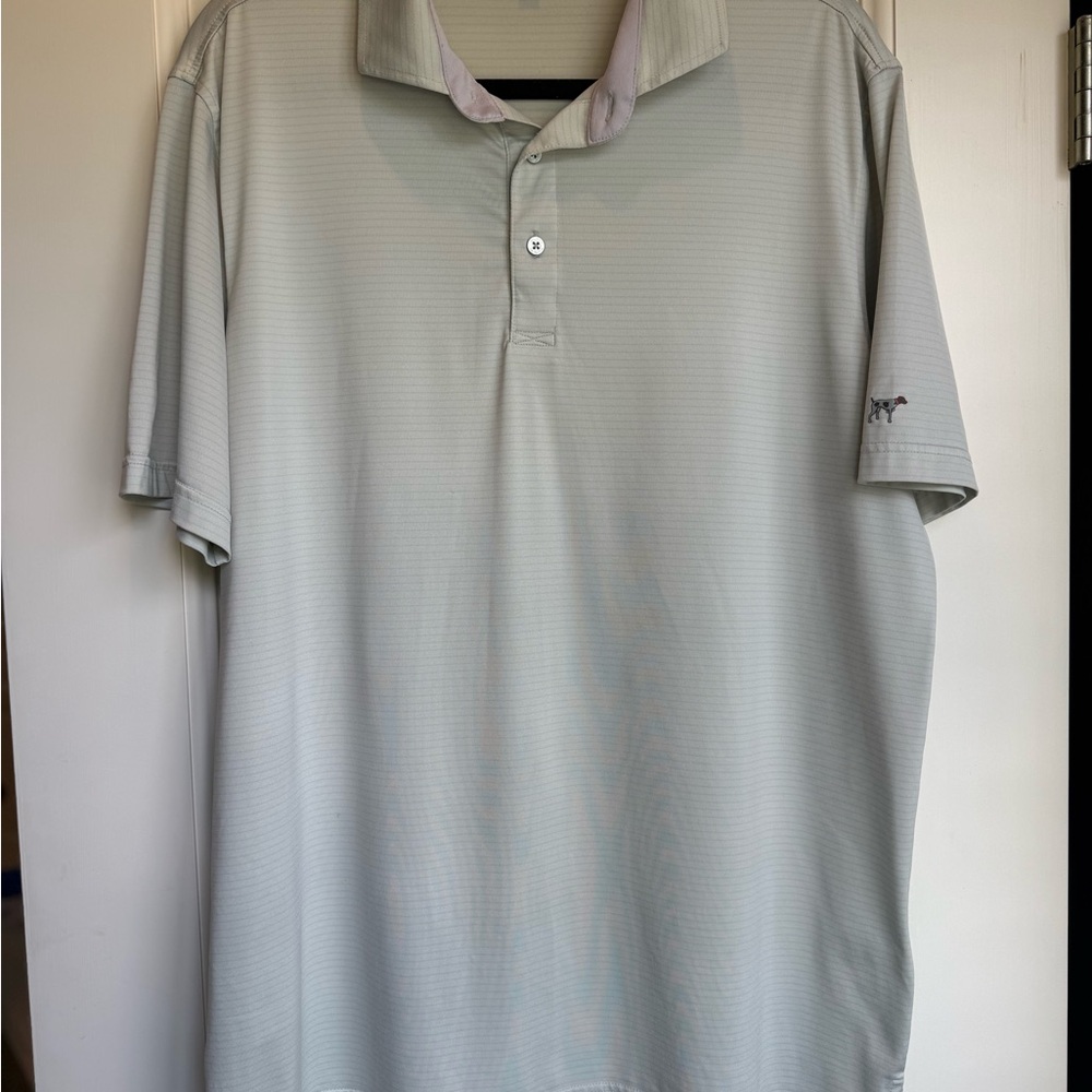 Southern Point Men's purple (lavender) and light green Golf  Polo Shirt Size L